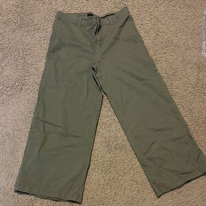 1822 Denim Olive Wide Leg Pants